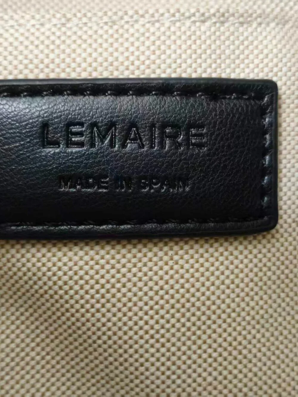 Lemaire Black Croissant Large Leather Crossbody Bag, Full Set Box & Dust Bag